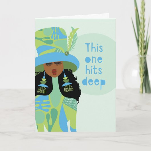 Sympathy Card - Deze raakt diep Bedankkaart (Voorkant)