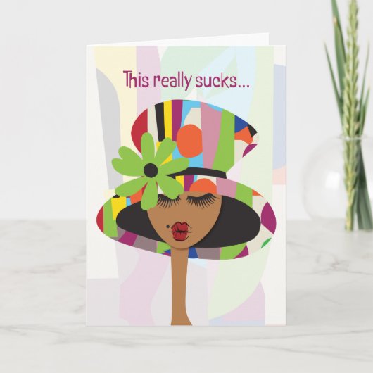 Sympathy Card - Dit is echt klote... Bedankkaart (Voorkant)