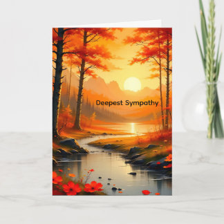 Sympathy Card for a Mom with Sunset Kaart