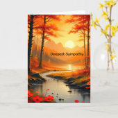 Sympathy Card for a Mom with Sunset Kaart (Gele Bloem)
