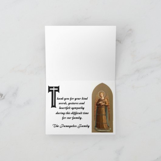 Sympathy card for Female Family Member Bedankkaart (Binnen)