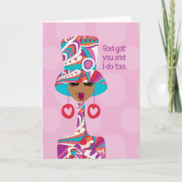 Sympathy Card - God heeft jou en ik ook Bedankkaart