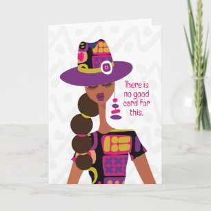 Sympathy Card - Hier is geen goede kaart voor