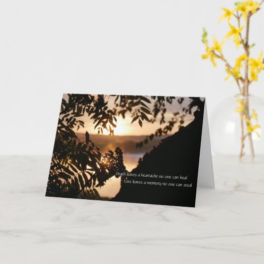 Sympathy Card – Ierse zegening Kaart (Gele Bloem)