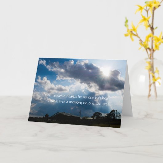 Sympathy Card - Ierse zegening Kaart (Gele Bloem)