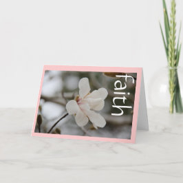 Sympathy Card: Magnolia een Schriftvers over het g Kaart