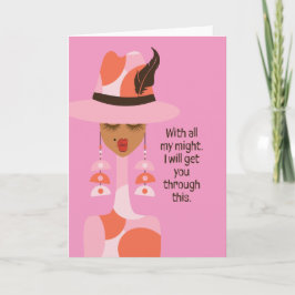 Sympathy Card - Met al mijn kracht Bedankkaart