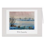 Sympathy Card met een zorgzaam vers (Voorkant Horizontaal)