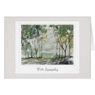 Sympathy Card met een zorgzaam vers