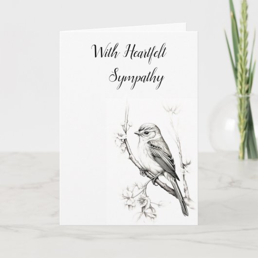 Sympathy Card met oprechte sympathie Kaart (Voorkant)