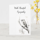 Sympathy Card met oprechte sympathie Kaart (Gele Bloem)