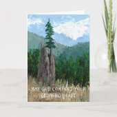 Sympathy Card Mountain Tree Kaart (Voorkant)