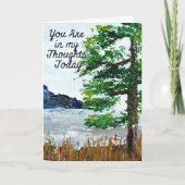 Sympathy Card Ocean Cliff Kaart (Voorkant)