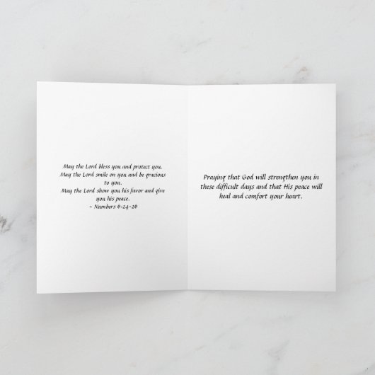 Sympathy Card Ocean Cliff Kaart (Binnen)