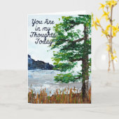 Sympathy Card Ocean Cliff Kaart (Gele Bloem)