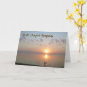 Sympathy Card - Op het strand Kaart (Gele Bloem)