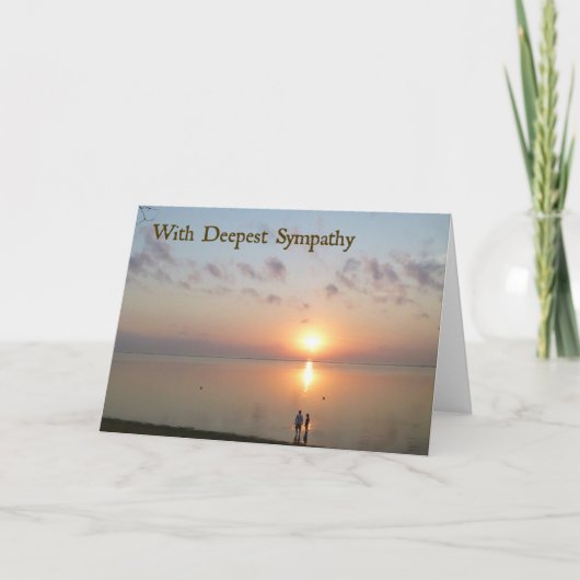 Sympathy Card - Op het strand Kaart (Voorkant)