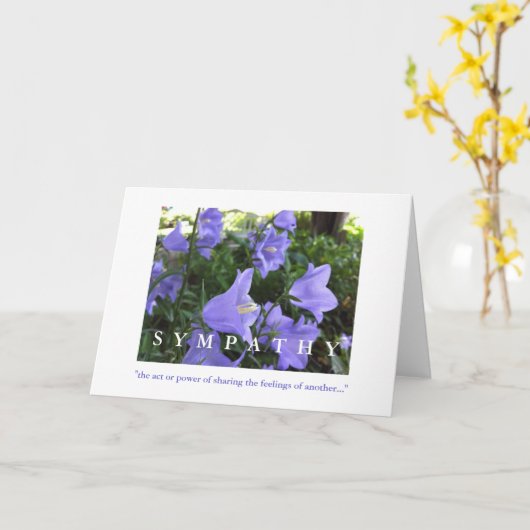 Sympathy Card, Pioenschappen en Columbine in de re Kaart (Gele Bloem)