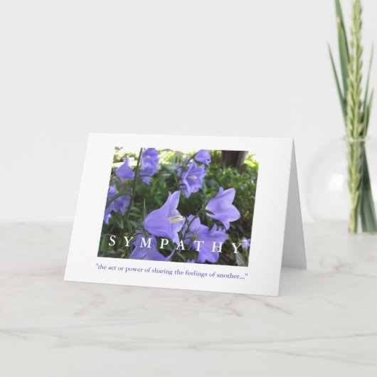 Sympathy Card, Pioenschappen en Columbine in de re Kaart (Voorkant)