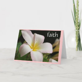Sympathy Card: Plumeria is een Schriftvers over he Kaart
