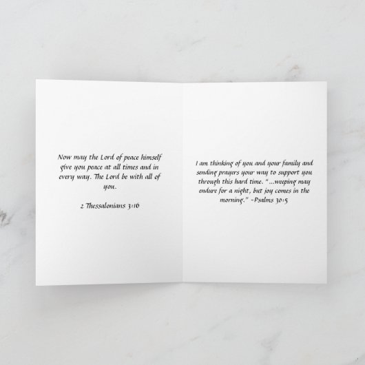 Sympathy Card Pond Kaart (Binnen)