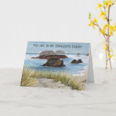 Sympathy Card Seascape Kaart (Gele Bloem)
