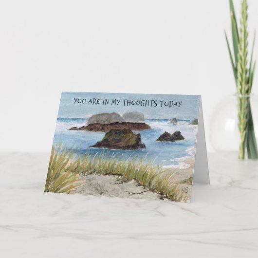 Sympathy Card Seascape Kaart (Voorkant)