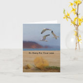 Sympathy Card Seascape Kaart (Gele Bloem)