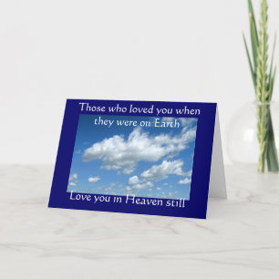 Sympathy card: (Those who loved you) Kaart