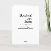 Sympathy Card-tropische bloemen Kaart (Achterkant)