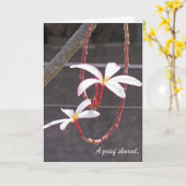 Sympathy Card-tropische bloemen Kaart (Gele Bloem)
