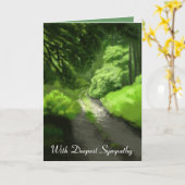 Sympathy Card van One: Sister Forest Scene Kaart (Gele Bloem)