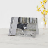 Sympathy Card - Verlies van de kat Kaart (Gele Bloem)