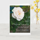Sympathy Card Verlies van dochter Kaart (Gele Bloem)