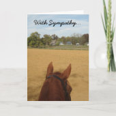 Sympathy Card - Verlies van het paard Kaart (Voorkant)