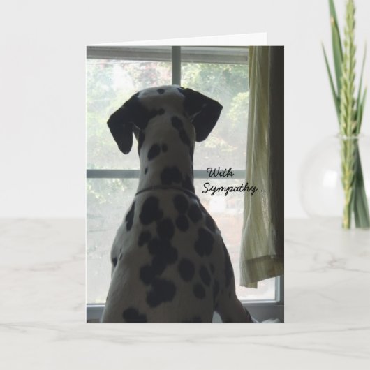 Sympathy Card - Verlies van hond Kaart (Voorkant)