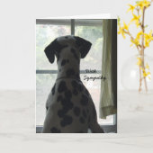 Sympathy Card - Verlies van hond Kaart (Gele Bloem)