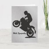 Sympathy Card voor een motorrijder Kaart (Voorkant)
