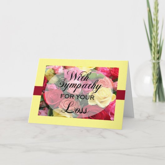 Sympathy Card voor het verlies van een geliefde Kaart (Voorkant)