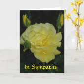 Sympathy Card (voor iedereen) Kaart (Gele Bloem)