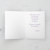 Sympathy Card Waterverf Paarse Iris Doordacht Kaart (Binnen)