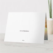 Sympathy Card, Weep niet voor mij Kaart (Achterkant)