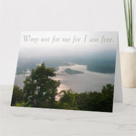 Sympathy Card, Weep niet voor mij Kaart