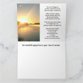 Sympathy Card, Weep niet voor mij Kaart (Binnen)