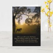 Sympathy Card with Horse and Spiritual Poem Kaart (Gele Bloem)
