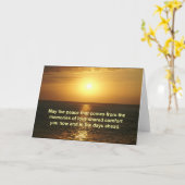 Sympathy Card - with inspirational text Kaart (Gele Bloem)