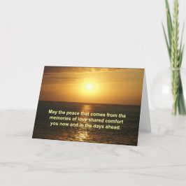 Sympathy Card - with inspirational text Kaart