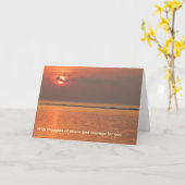 Sympathy Card - with thoughts of peace Kaart (Gele Bloem)