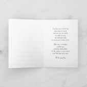 Sympathy Card With Wild Red Clover Kaart (Binnen)