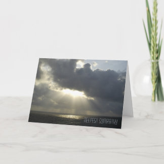 Sympathy Card – Zonlicht door de wolken Kaart
